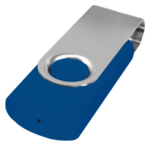 hopea sininen Twister USB-muistitikku MyHappyLogo