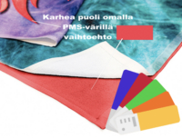 Karhea puoli omalla Pantone värillä